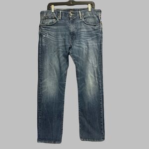 Polo Ralph‎ Lauren Hampton Relaxed Straight Jeans Mens 34 X 30 Blue Medium Wash